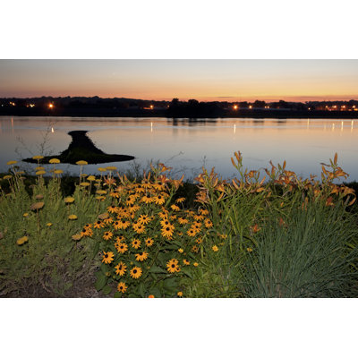 Arrow Island On Mississippi by Benkrut - Wrapped Canvas Print