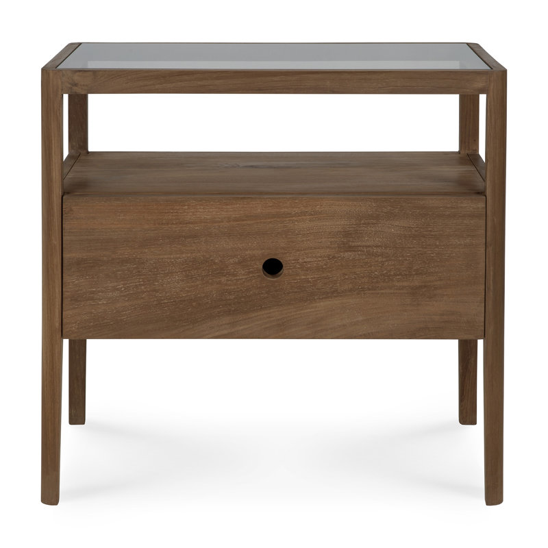Spindle 1 - Drawer Solid Wood Nightstand