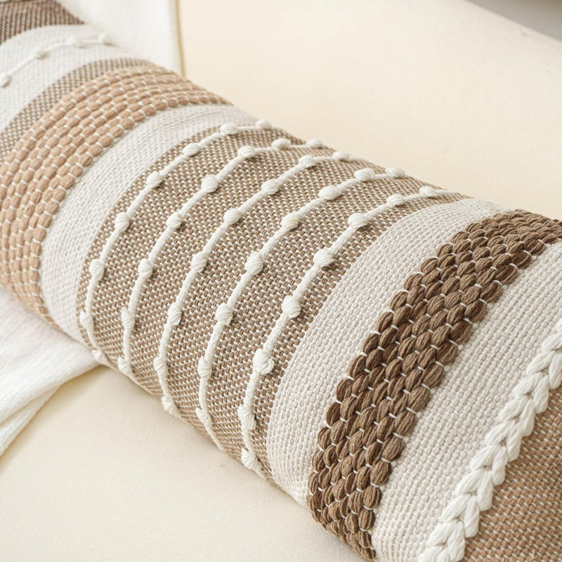 Housse de coussin lombaire 14 po x 36 po Boho