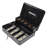 Cashier Box with 2 Keys Multi Money Trays Cantilever Design Coin Compartments Unbreakable Protection