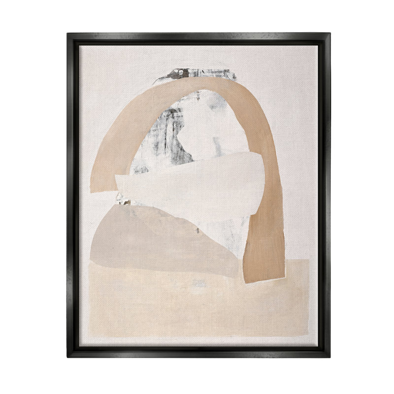 «Stupell Industries», abstrait beige simple, estampe numérique de Design Fabrikken, H 21 po x l 17 po x P 1,7 po
