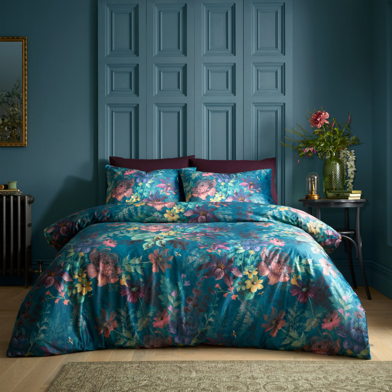 Romantic Floral Soft Touch Duvet Cover Set, Double - 2 Standard Pillowcases