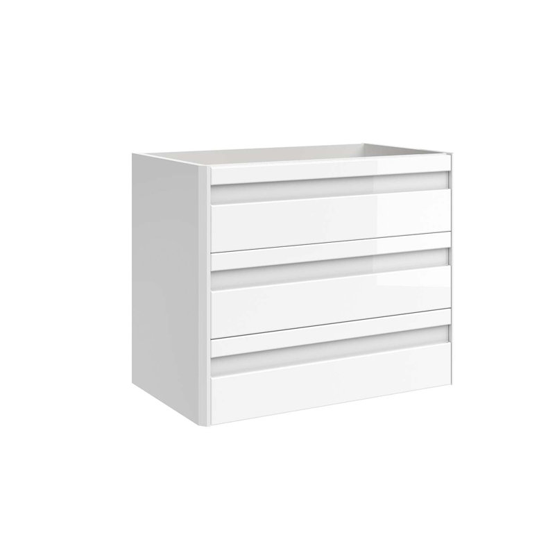 Meuble-lavabo simple 3 tiroirs DAX Venice, Blanc
