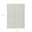 Tapis intérieur / extérieur lavable ivoire et beige 10 pi x 14 pi HomeRoots