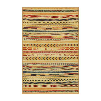 Tapis décoratif multicolore à motif abstrait