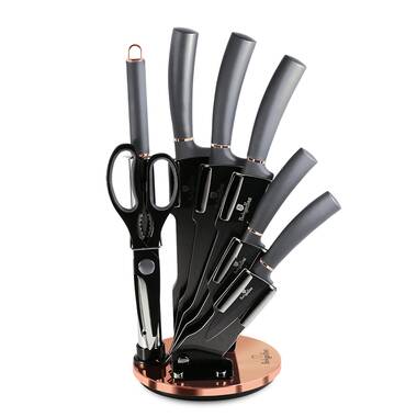 Fish Hunter 5 Piece Stainless Steel Knife Block Set YL8B0829BP17B