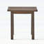 Table d'appoint d'extérieur en bois d'acacia avec un design à lattes pour le décor de bord de mer et de patio