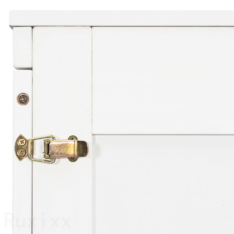 Grand lit escamotable mural avec tiroir et un ensemble de douilles et ports USB, blanc, White
