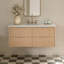 Meuble-lavabo mural simple 49 po avec comptoir à quartz blanc pur 1,5 po Mulloy-1279696480-1279696494
