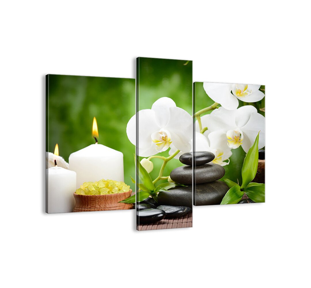 3-tlg. Leinwandbilder-Set - Fotografie â€žFragrant, Floral, Delicate Touchâ€�