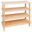 12 Pair Solid Wood Shoe Rack