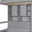 Twin Bunk Bed with Hydraulic Lift System, 6 Drawers-990122892