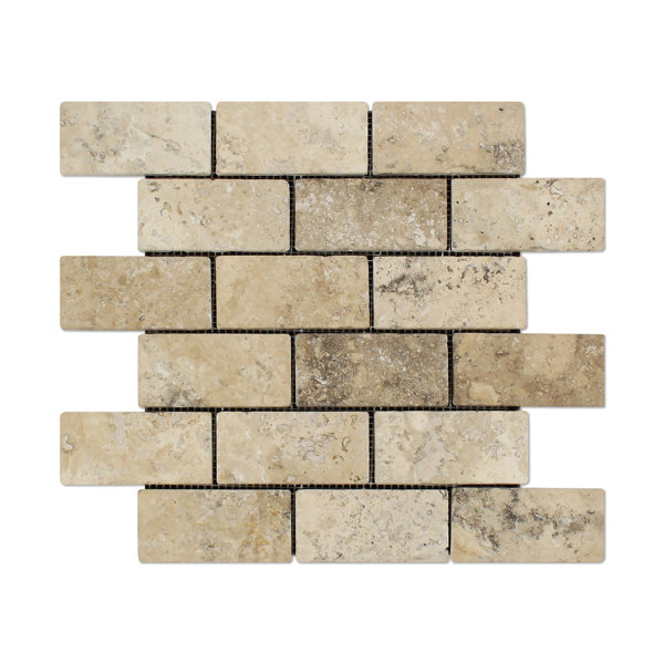 Philadelphia Travertine Brick Joint Mosaic Wall & Floor Tile