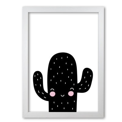 Black Scandi Cactus - Painting
