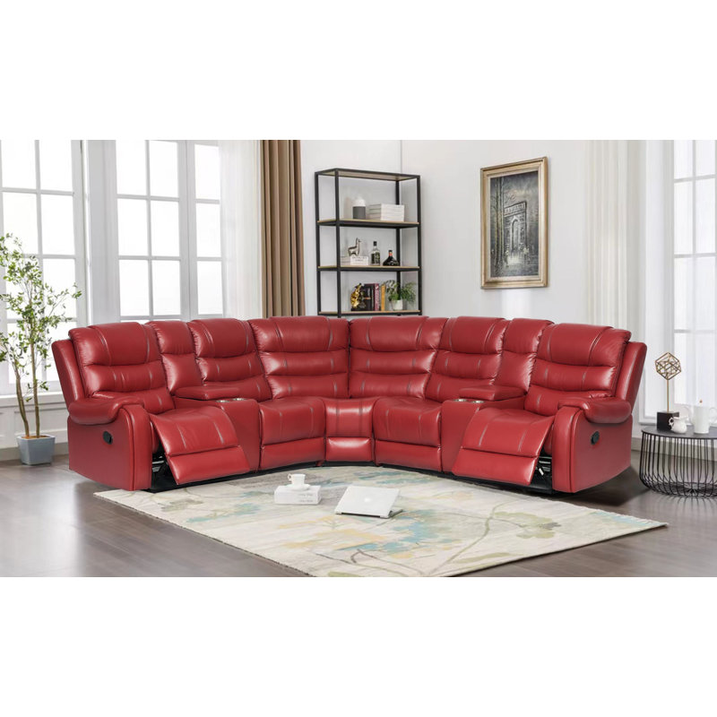 Canapé modulaire en cuir Kobee