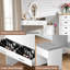 Bureau de coiffeuse ovale avec miroir et lumières Wrought Studio ™