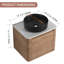 Meuble-lavabo simple 24 po avec comptoir en quartz-925480549