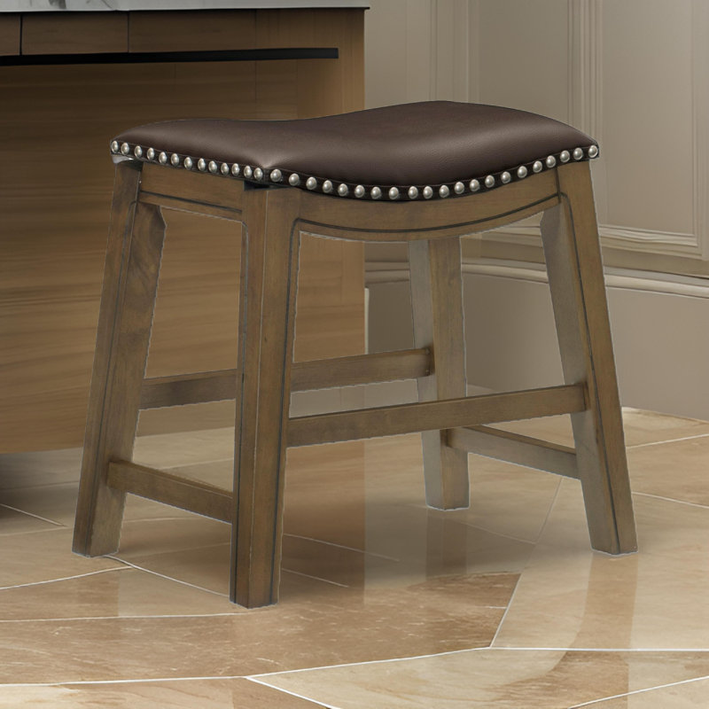 Tabouret Zackery, Brun, Petit tabouret (siège d'une hauteur de 20 po)