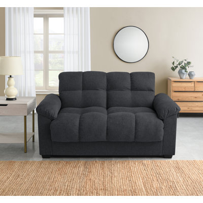 Margo 2 Seater Sofa Bed with Storage in Fabric