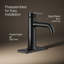 Robinet de lavabo de salle de bain à poignée simple Venza 1,2 gal / min-1232198366