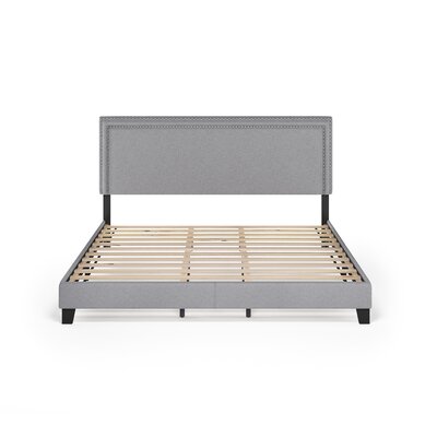 Winston Porter Carlester Upholstered Low Profile Platform Bed & Reviews ...