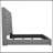 Copper Grey Tufted Upholstered Panel Bed-1763064160