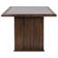 Table de salle à manger rectangulaire transitionnelle avec texture raffinée et plateau résistant aux égratignures