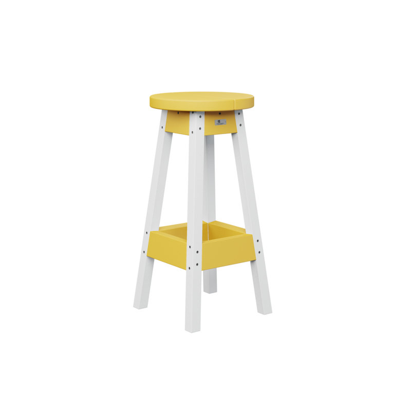 Tabouret de bar d'extérieur Berlin Gardens, Jaune soleil levant, 30"