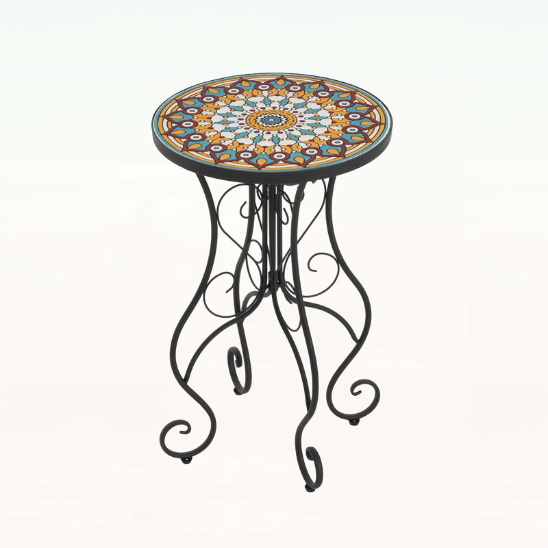 Micheal Ceramic Top Side Table
