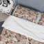 Camouflage géométrique brun - ensemble de housse de couette abstrait - microfibre de polyester-453711730