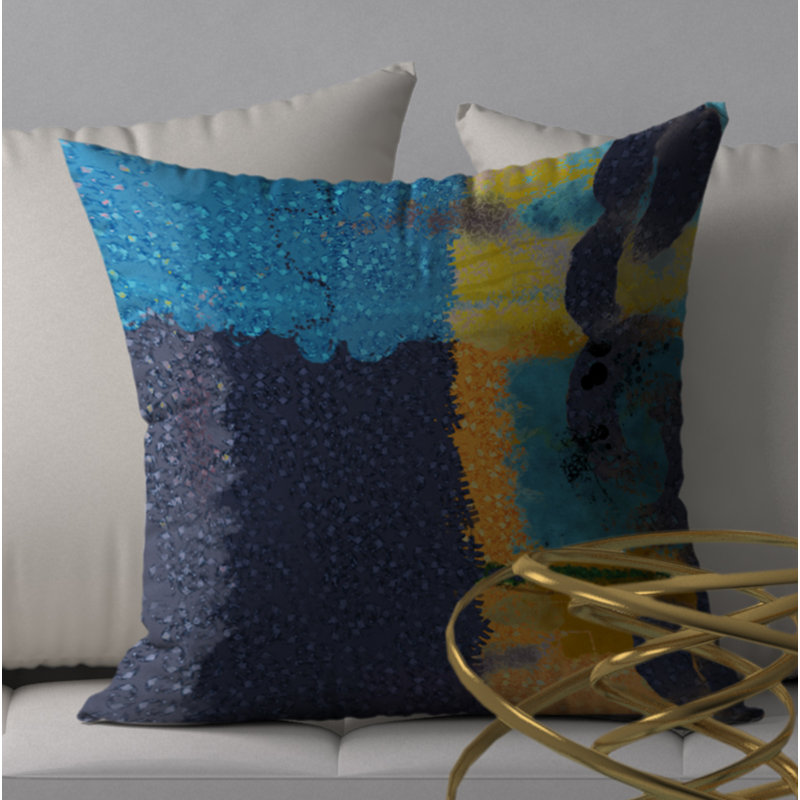  Housse de coussin carré avec insert, 18" x 18"