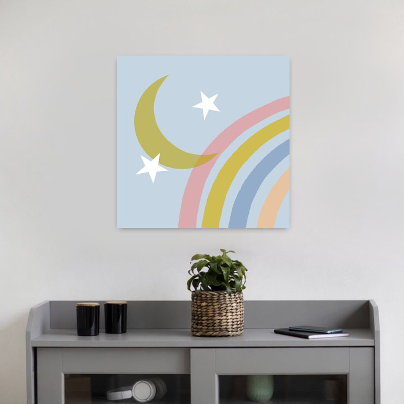 Doux rêves, paysage contemporain, art naturel, H 18 po x l 18 po