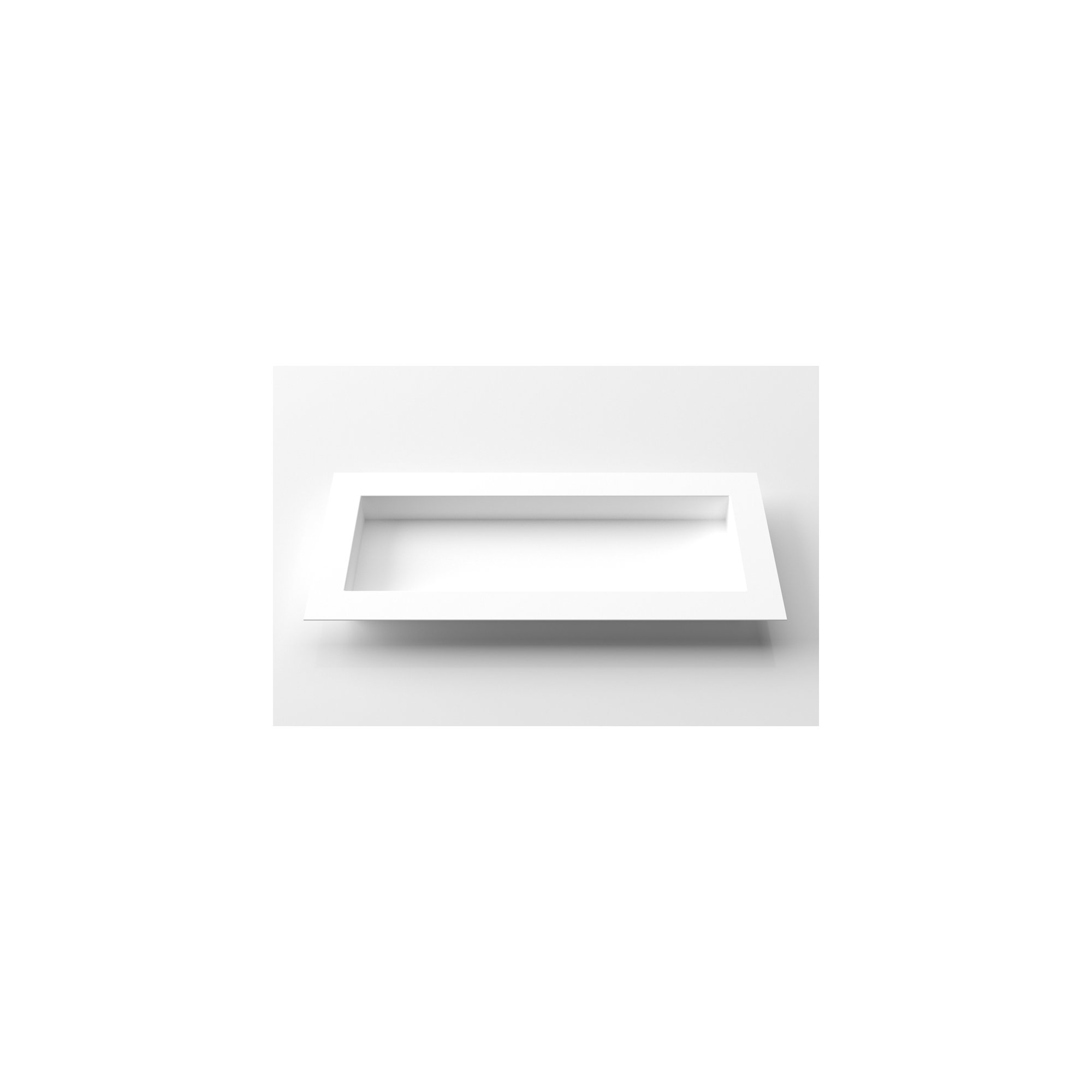 Geo Series Metal Planter Box, White