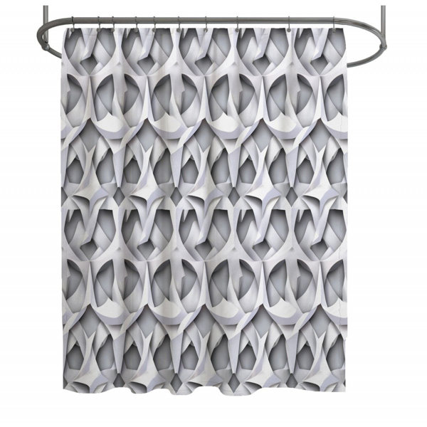 Rosecliff Heights Siefert Geometric Shower Curtain | Wayfair