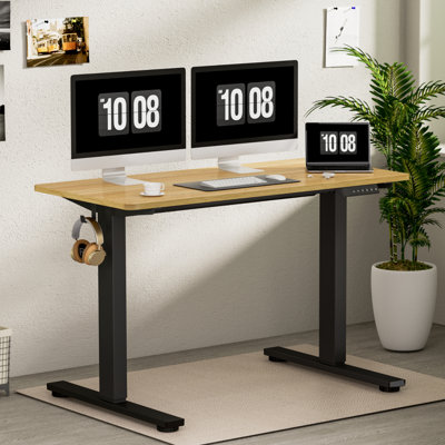 Baysenie 55"/60" Width Home Office Height Adjustable Standing Desk