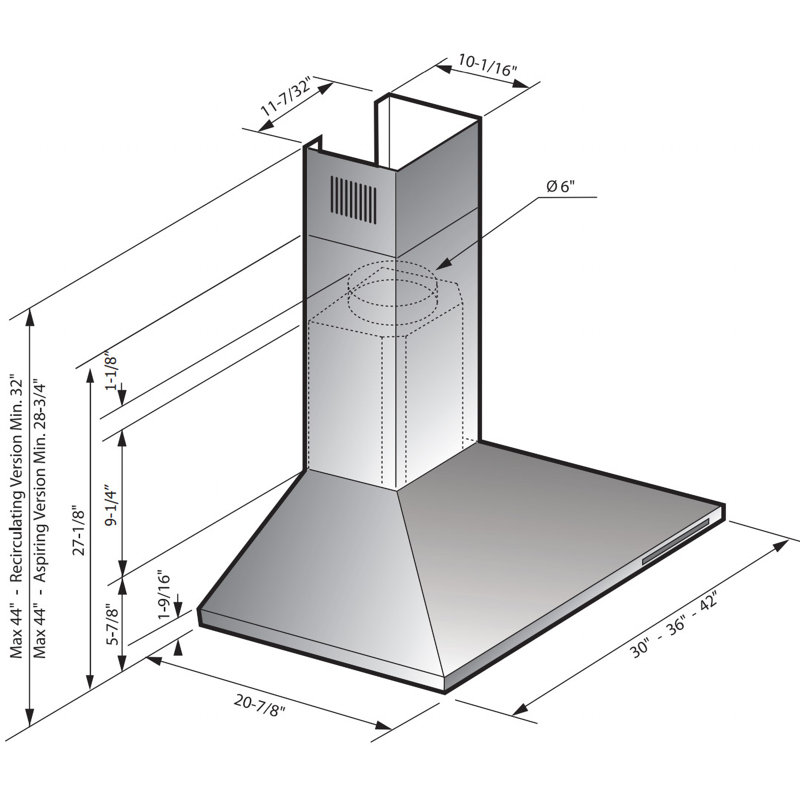 Hotte murale pour cheminée