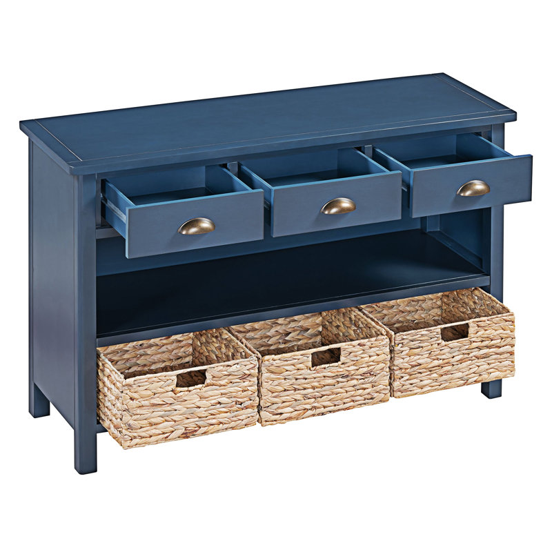 Console console avec tiroirs de rangement, Marine