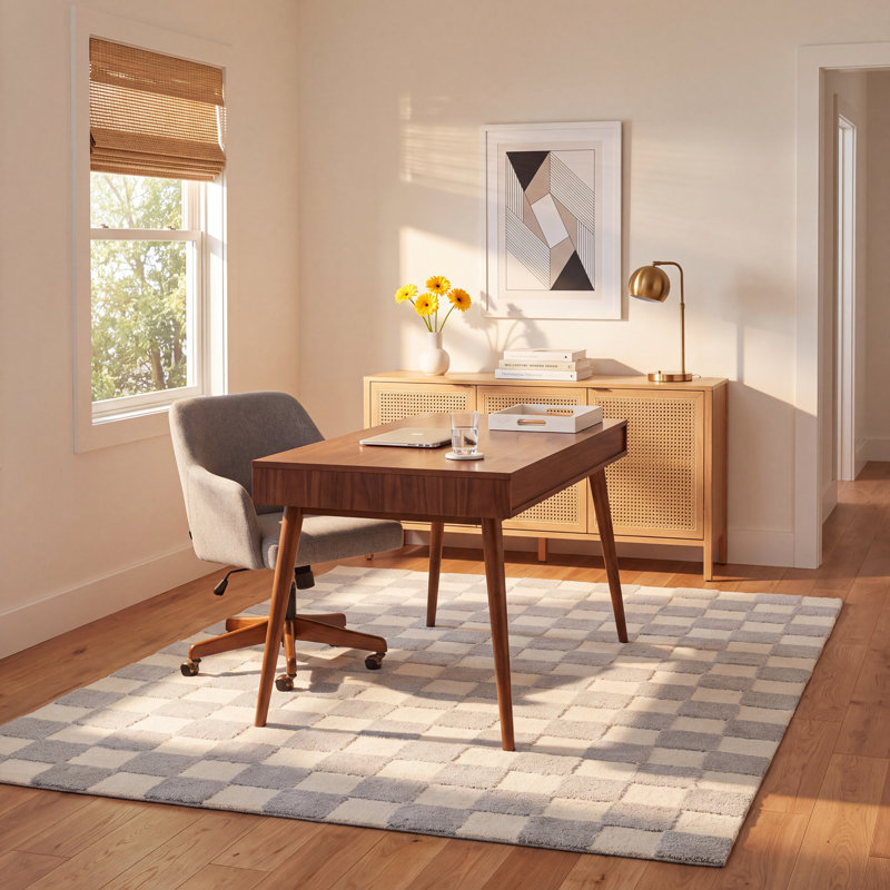 Wright Handmade Rug, Rectangle 6' x 9'