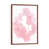 Toile avec cadre brun