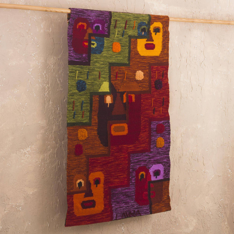 Hand Woven Blended Fabric Tapestry