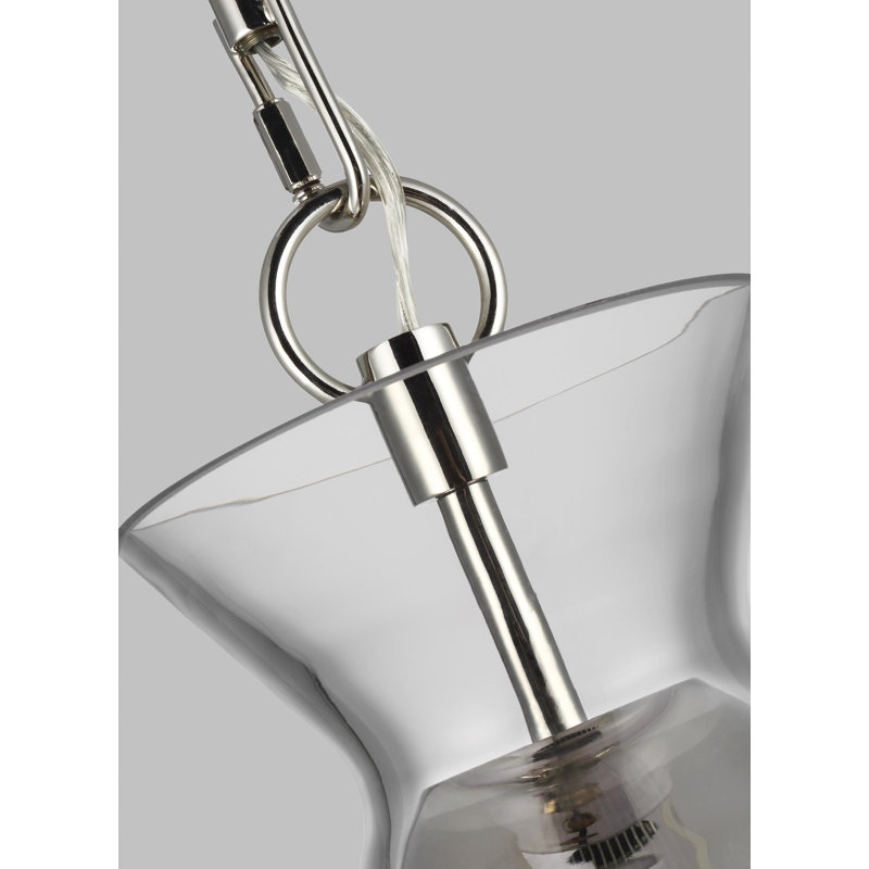 Bronsyn 1 - Light Single Pendant, Polished Nickel