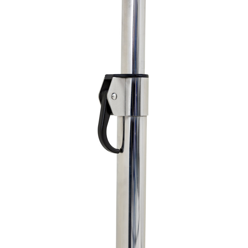 Swift 8' Round Telescopic Umbrella, Natural, Cement