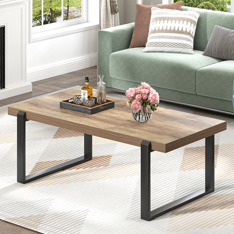 Table basse Hulstein, H 18,2 po x l 47 po x P 25,4 po, Chêne rustique