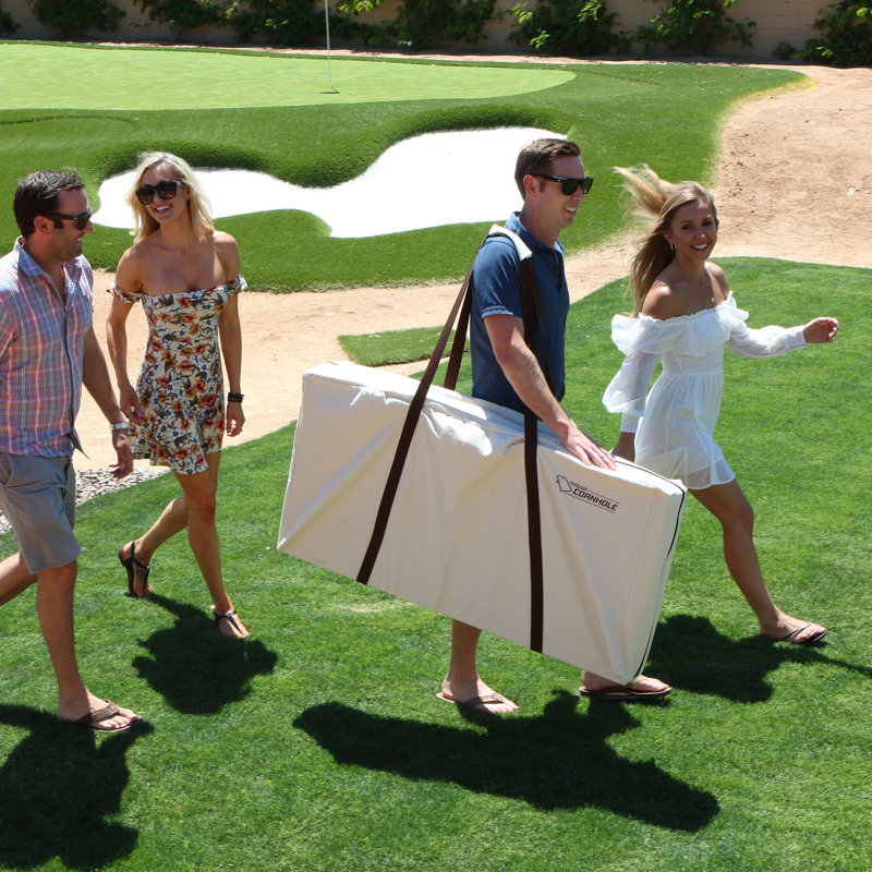 Étui de transport pour planches cornhole 4 pi x 2 pi, Naturel