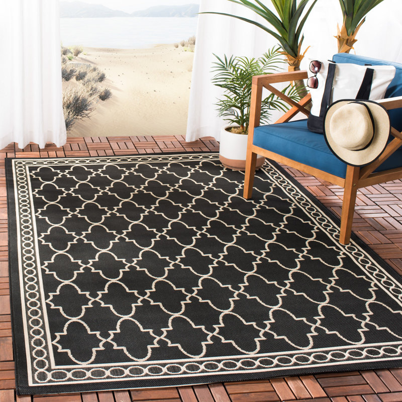 Tapis géométrique Carolino Performance, Rectangle 4 pi x 5 pi 7 po