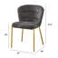Ensemble de salle à manger rectangulaire en verre et acier inoxydable avec chaises d'appoint moelleuses-108795068