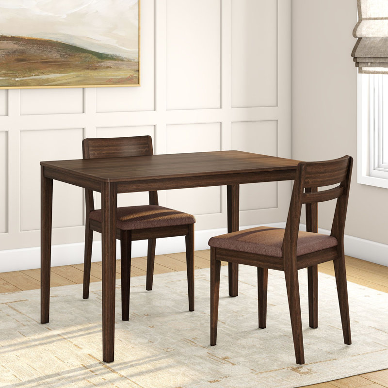 Table de salle à manger rectangulaire Crew, Noyer, 30"H x 43.5"L x 29.5"W