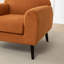 Chaise d'appoint rembourrée avec accoudoirs ronds Deivi-1632049330