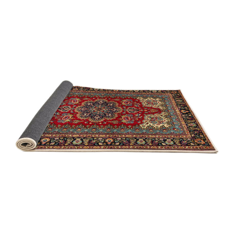 Tapis traditionnel rouge / brun Eriksson, Rond 5 pi