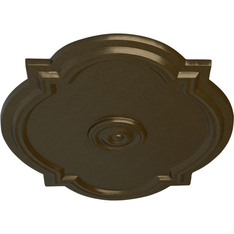 Médaillon de plafond valse l 21 1/4 po x H 17 3/8 po x P 1 po (convient aux auvents jusqu'à 4 1/2 po), Laiton